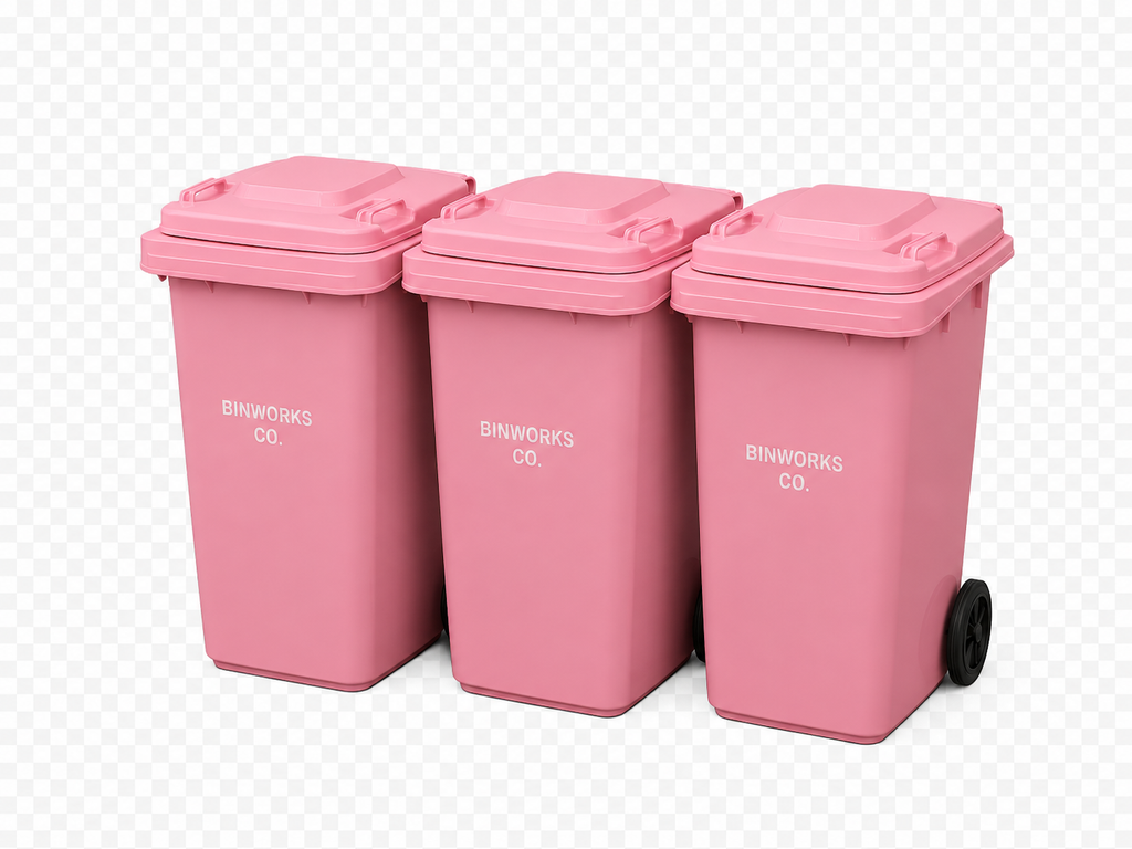 BinWorks Co. Three Pink 140L Bin Bundle – Save $50