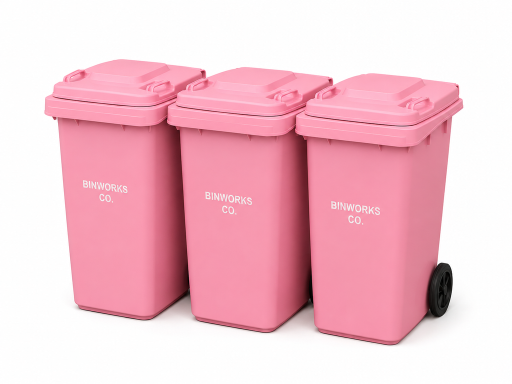 BinWorks Co. Three Pink 140L Bin Bundle – Save $50