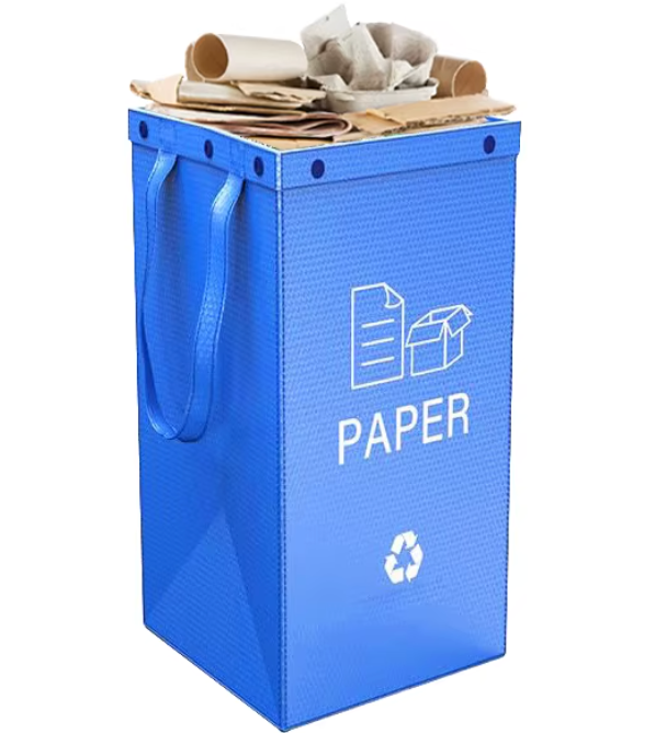 BinWorksHome Foldable Multi-Use Plastic Storage & Waste Bin (Indoor/Outdoor)