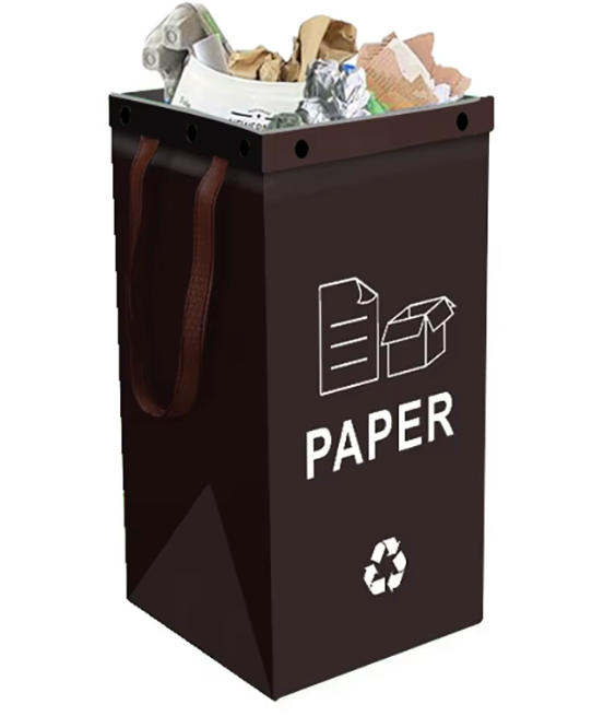 BinWorksHome Foldable Multi-Use Plastic Storage & Waste Bin (Indoor/Outdoor)