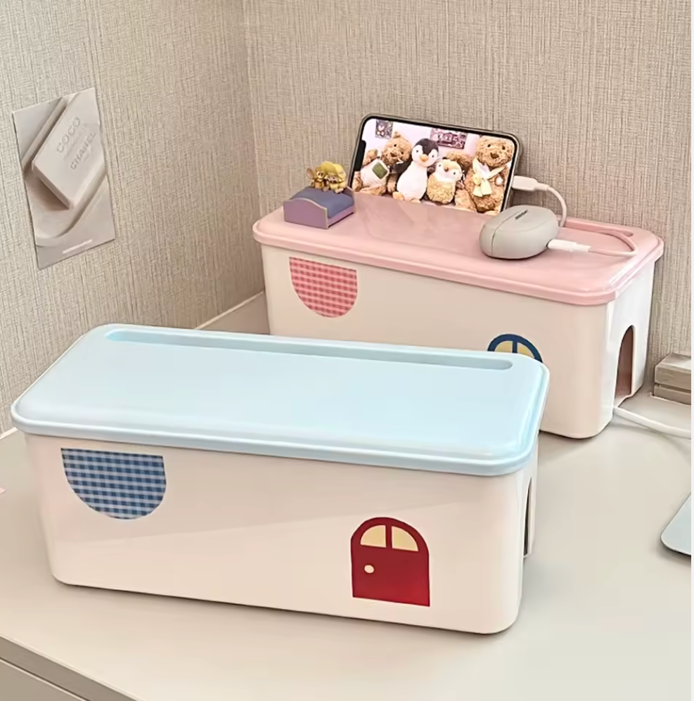 BinWorksHome Multi-Functional Cable Management Box