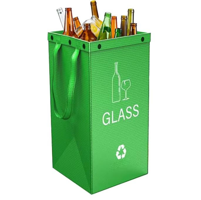 BinWorksHome Foldable Multi-Use Plastic Storage & Waste Bin (Indoor/Outdoor)