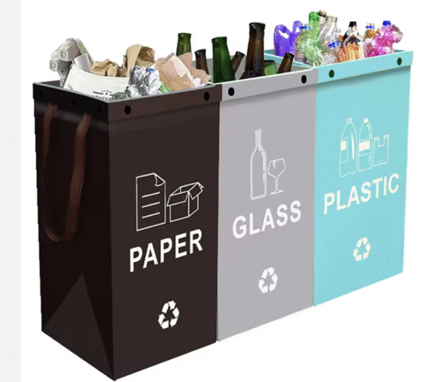 BinWorksHome Foldable Multi-Use Plastic Storage & Waste Bin (Indoor/Outdoor)