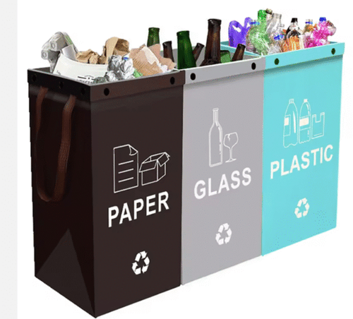 BinWorksHome Foldable Multi-Use Plastic Storage & Waste Bin (Indoor/Outdoor)