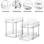BinWorksHome Clear Under-Sink Organizer | Kitchen, Bathroom & Pantry Storage