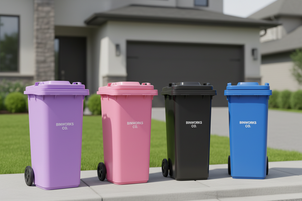 BinWorks Co. Triple 140L Bundle – Black + Pink + Purple – Save $50