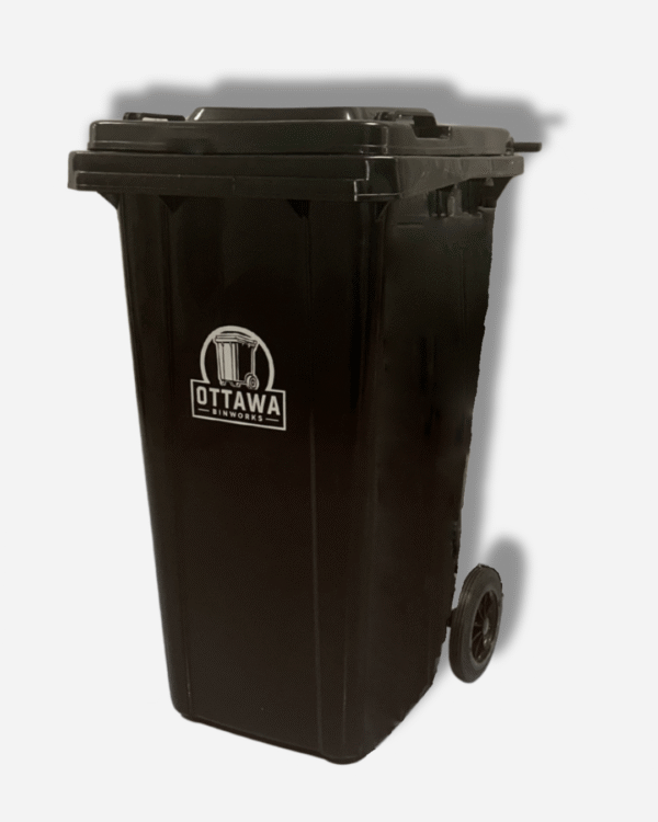 BinWorks Co. 120 Litre Black Bin - Recycling